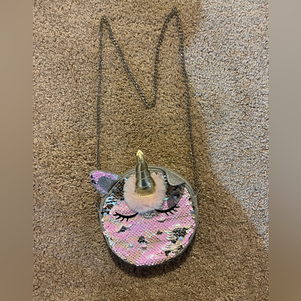 Capelli Flip Sequin Unicorn Girls Purse